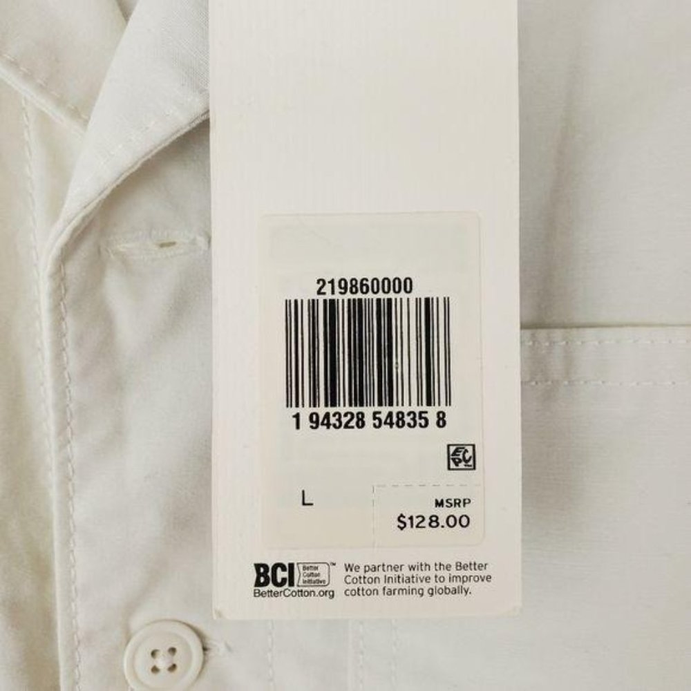 LEVI'S Utility Jumpsuit Cream Long Sleeves Collar - Picture 4 of 14